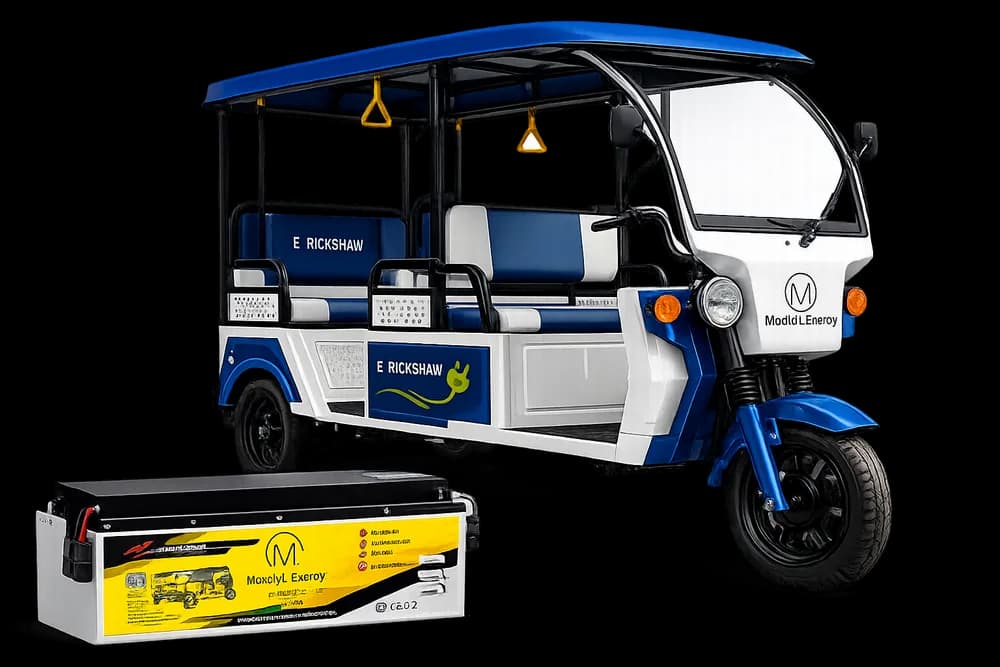 E-Rickshaw Lithium Battery in real-world use